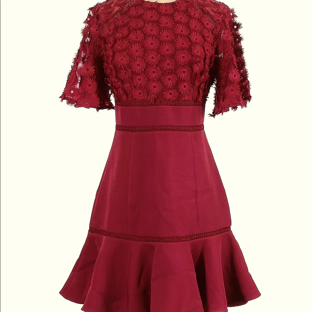 KEEPSAKE the Label, burgundy/maroon dress, Small